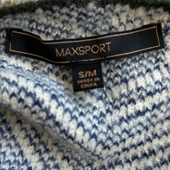Max sport women’s S/M blue cream, oversize style cardigan​​ - Picture 4 of 8